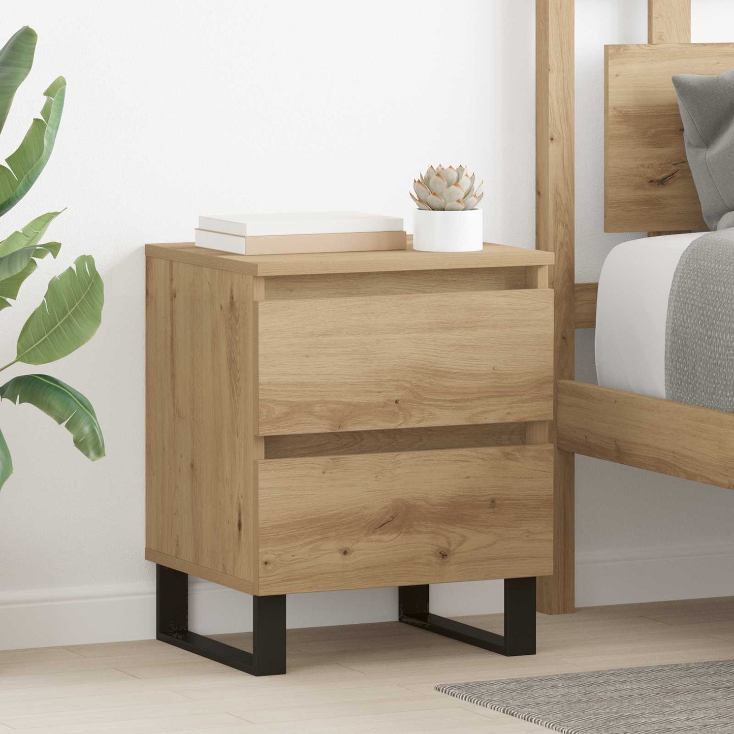 Nachttisch Artisan-Eiche 40 x 35 x 50 cm Holzwerkstoff