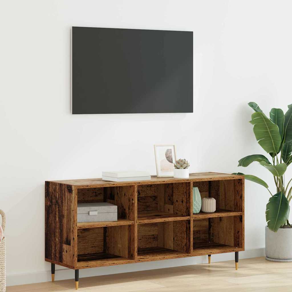 TV-Schränk 103,5 x 30 x 50 cm Altholz Holzwerkstoff