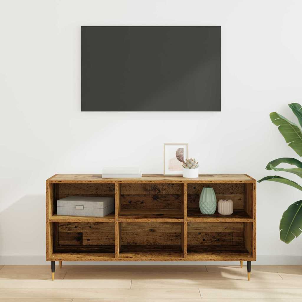 TV-Schränk 103,5 x 30 x 50 cm Altholz Holzwerkstoff