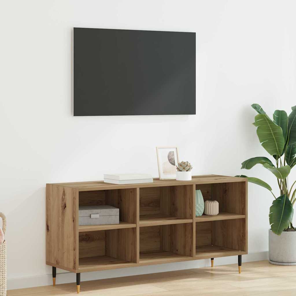 TV-Schränk 103,5 x 30 x 50 cm Artisan-Eiche Holzwerkstoff