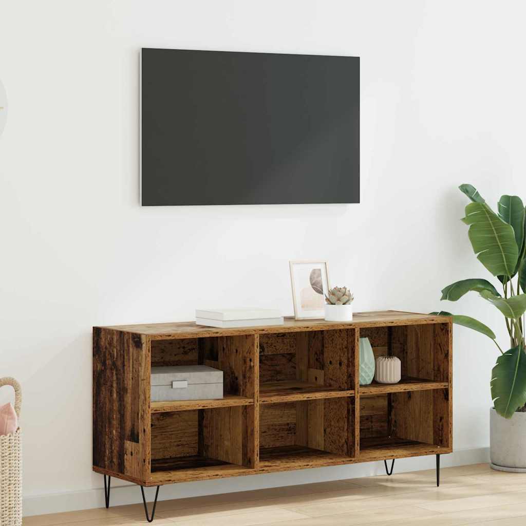 TV-Schränk 103,5 x 30 x 50 cm Altholz Holzwerkstoff