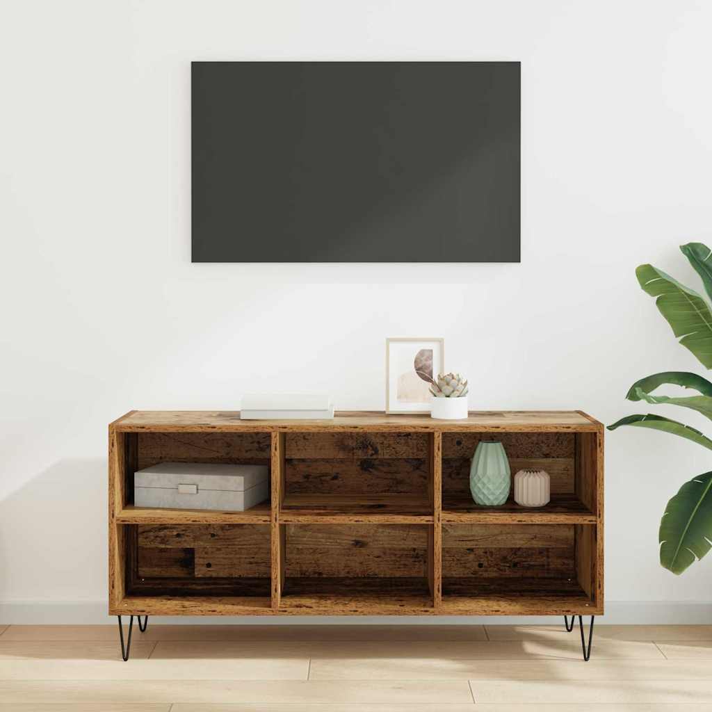 TV-Schränk 103,5 x 30 x 50 cm Altholz Holzwerkstoff