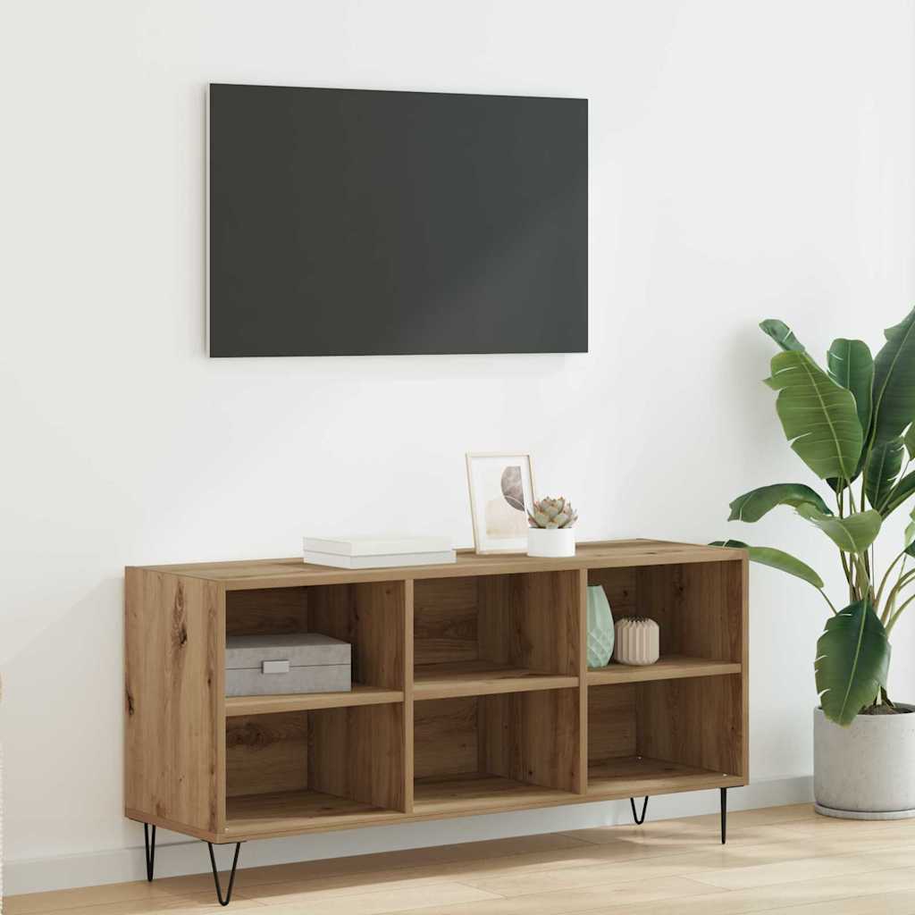 TV-Schränk 103,5 x 30 x 50 cm Artisan-Eiche Holzwerkstoff