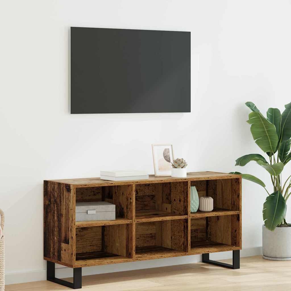 TV-Schränk 103,5 x 30 x 50 cm Altholz Holzwerkstoff