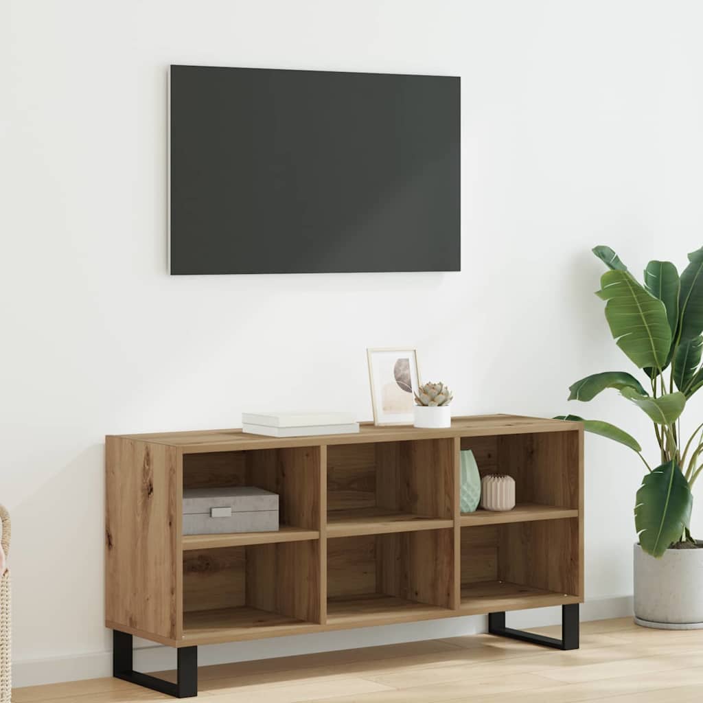 TV-Schränk 103,5 x 30 x 50 cm Artisan-Eiche Holzwerkstoff