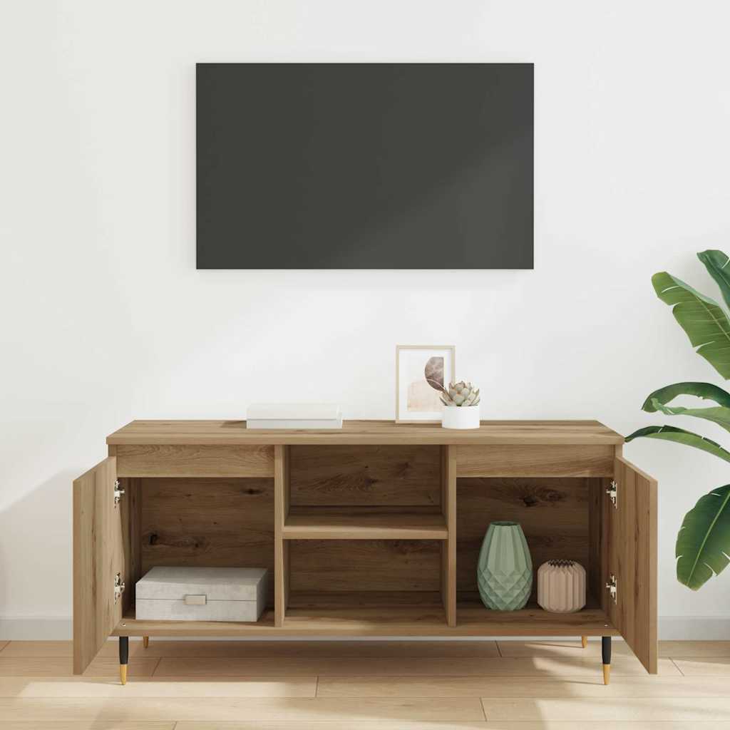 TV-Schränk 104 x 35 x 50 cm Artisan-Eiche Holzwerkstoff