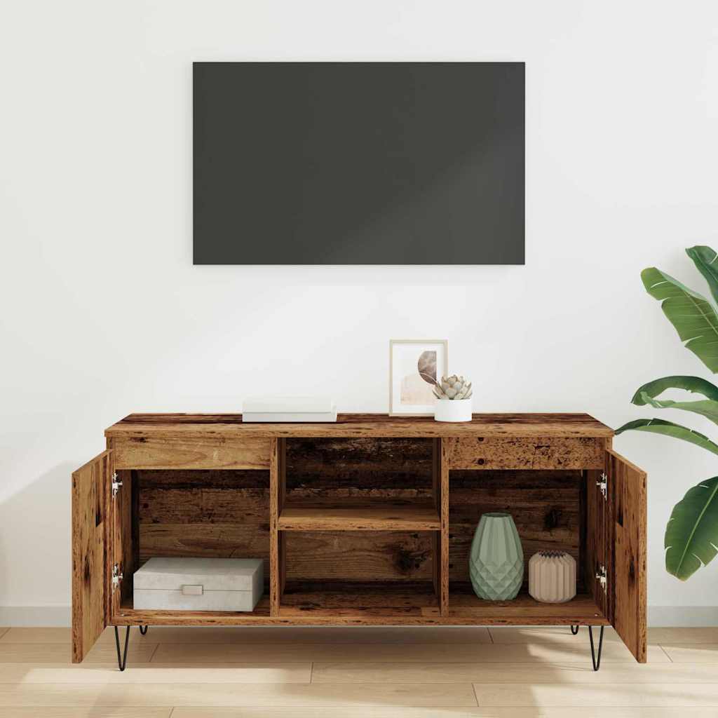 TV-Schränk 104 x 35 x 50 cm Altholz Holzwerkstoff