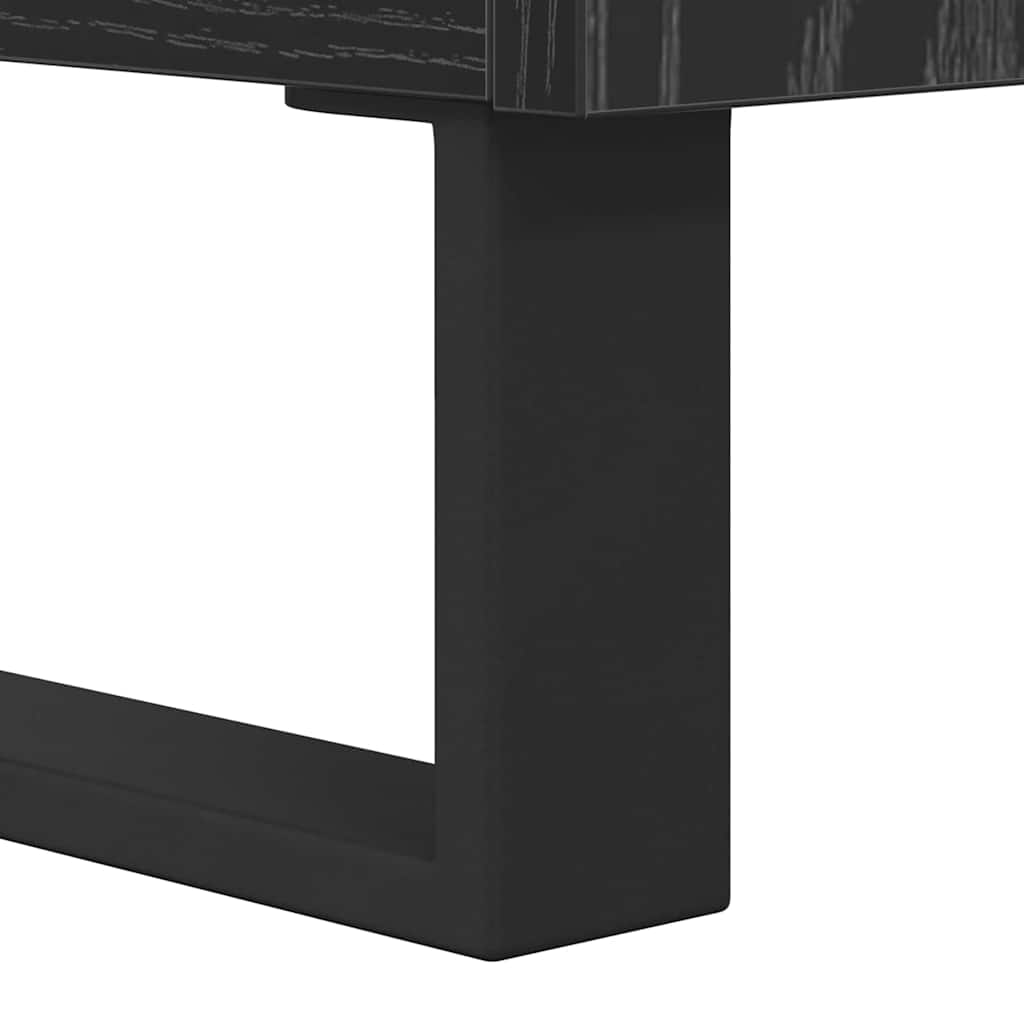 TV-Schränk 104 x 35 x 50 cm Schwarz Eichen-Optik Holzwerkstoff