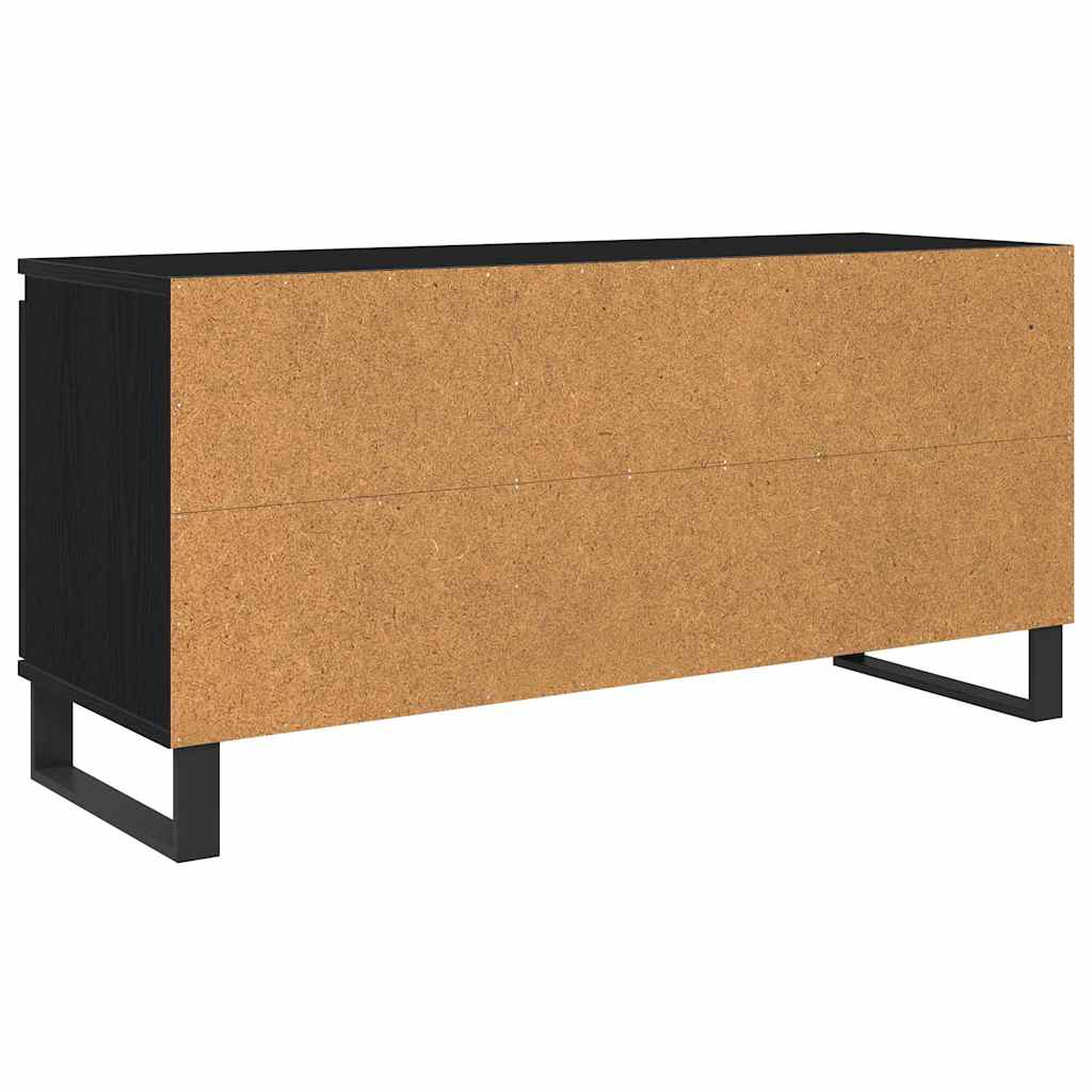 TV-Schränk 104 x 35 x 50 cm Schwarz Eichen-Optik Holzwerkstoff