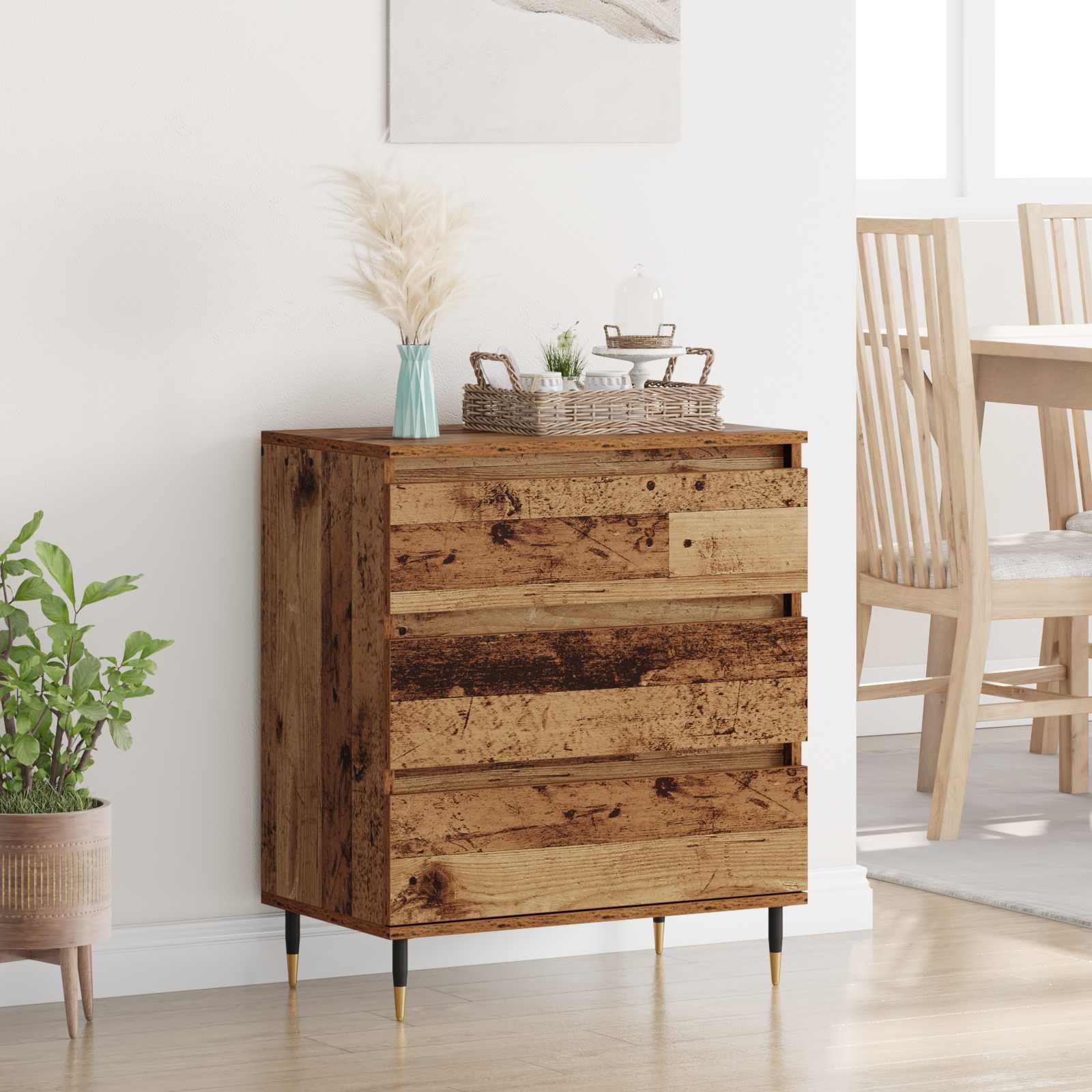 Sideboard Altholz 60 x 35 x 70 cm Holzwerkstoff