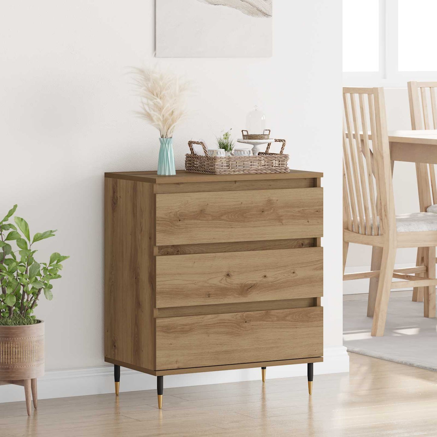Sideboard Artisan-Eiche 60 x 35 x 70 cm Holzwerkstoff