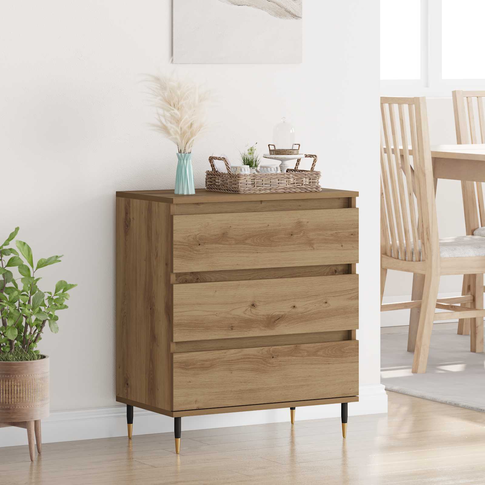 Sideboard Artisan-Eiche 60 x 35 x 70 cm Holzwerkstoff