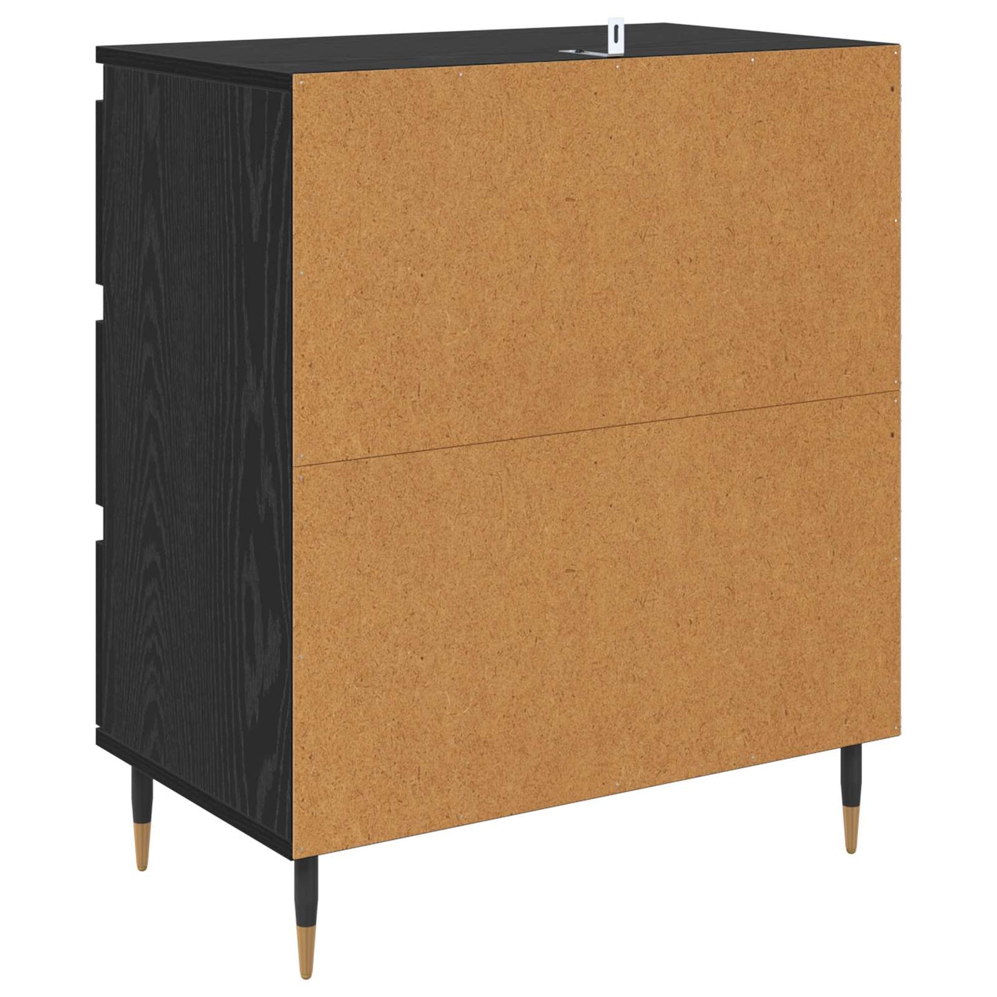 Sideboard Schwarz Eichen-Optik 60 x 35 x 70 cm Holzwerkstoff