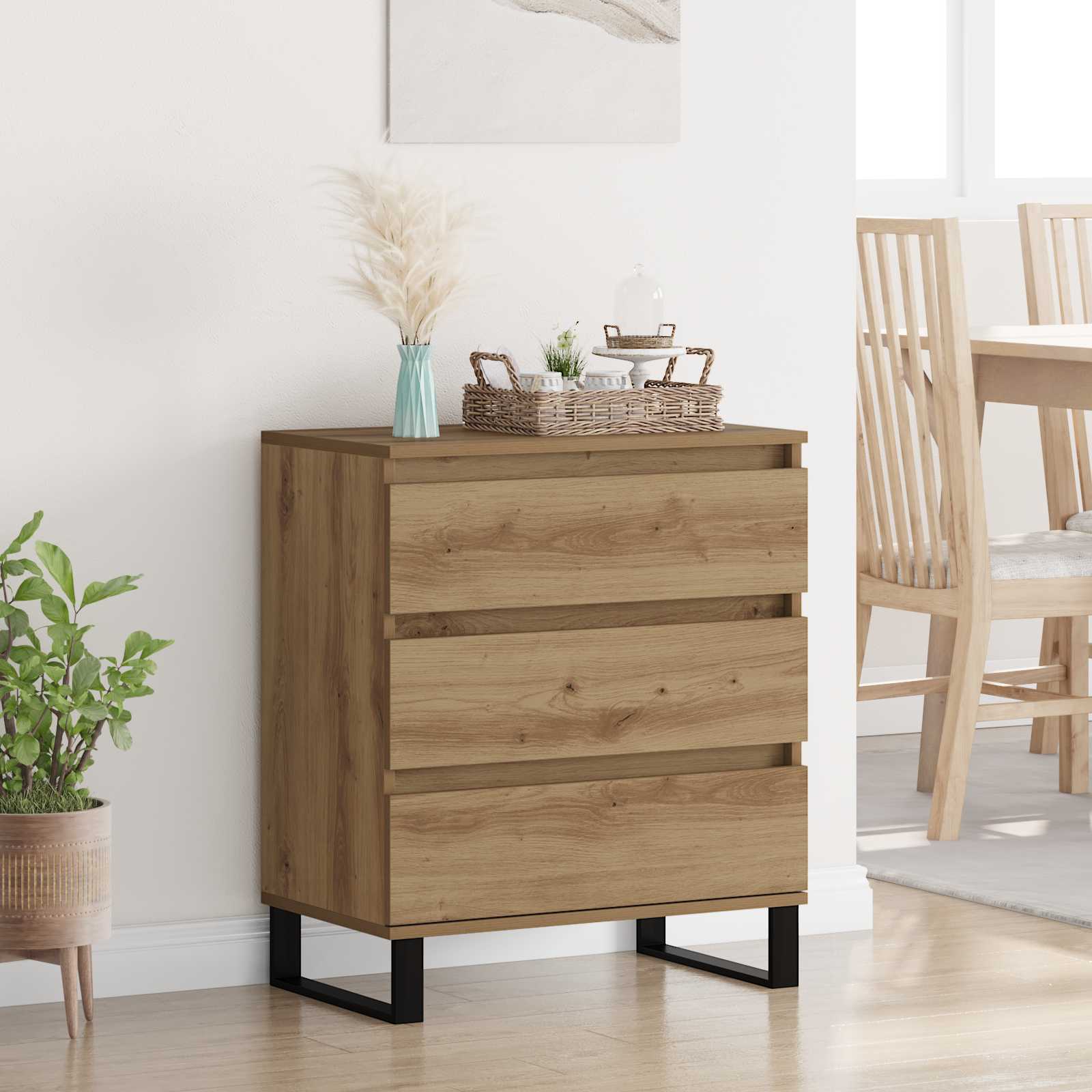 Sideboard Artisan-Eiche 60 x 35 x 70 cm Holzwerkstoff