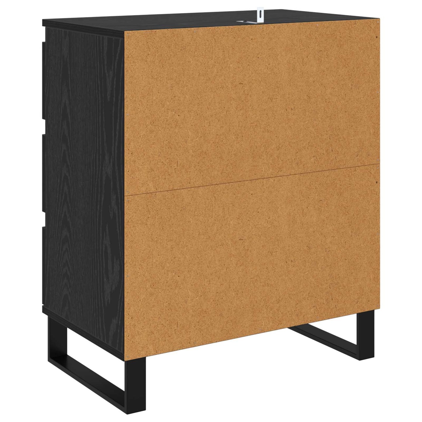 Sideboard Schwarz Eichen-Optik 60 x 35 x 70 cm Holzwerkstoff