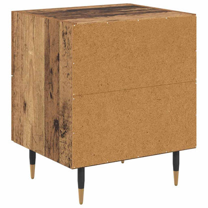 Nachttisch 2 Stk. Altholz 40 x 35 x 47,5 cm Holzwerkstoff