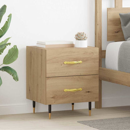 Nachttisch 2 Stk. Artisan-Eiche 40 x 35 x 47,5 cm Holzwerkstoff