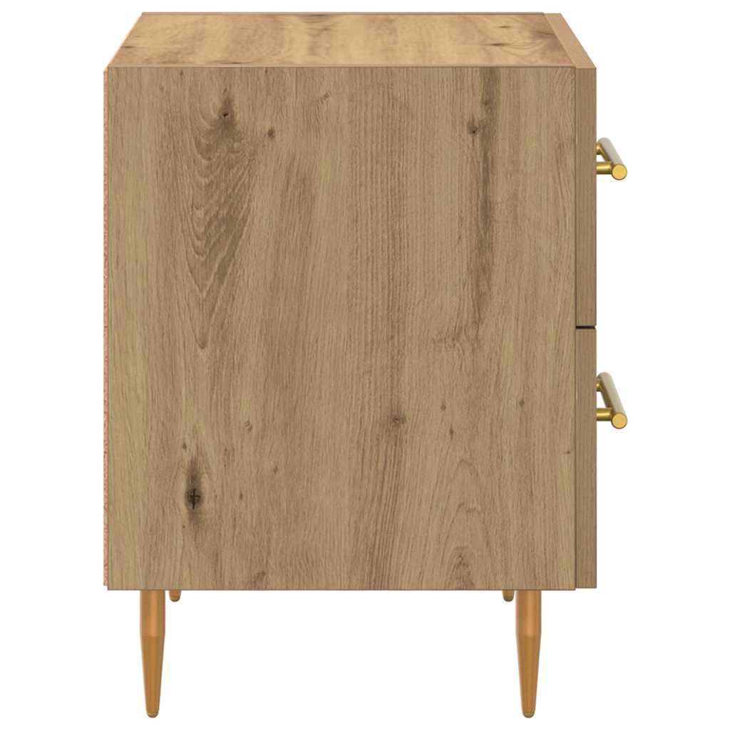 Nachttisch 2 Stk. Artisan-Eiche 40 x 35 x 47,5 cm Holzwerkstoff