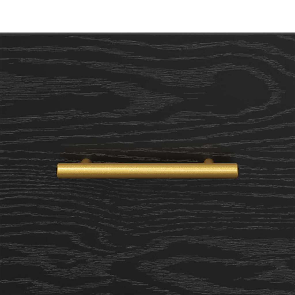 Nachttisch 2 Stk. Schwarz Eichen-Optik 40 x 35 x 47,5 cm