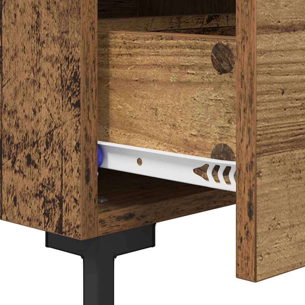 Nachttisch 2 stk. Altholz 40 x 35 x 47,5 cm Holzwerkstoff