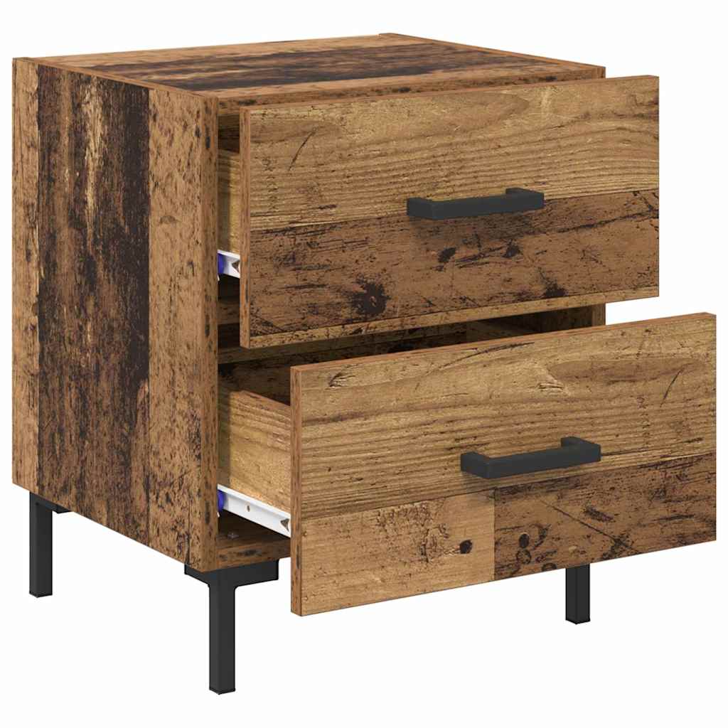 Nachttisch 2 stk. Altholz 40 x 35 x 47,5 cm Holzwerkstoff