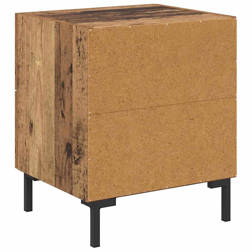 Nachttisch 2 stk. Altholz 40 x 35 x 47,5 cm Holzwerkstoff