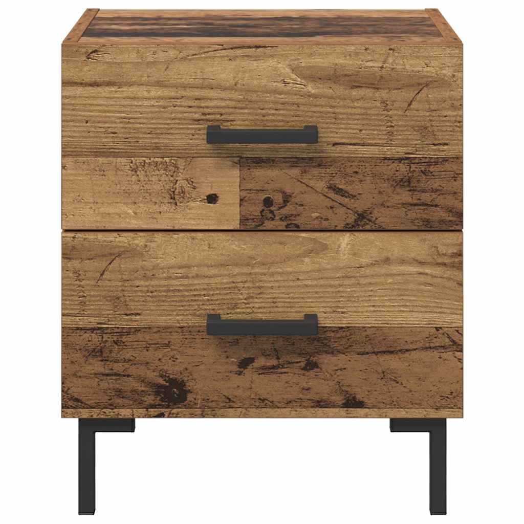 Nachttisch 2 stk. Altholz 40 x 35 x 47,5 cm Holzwerkstoff