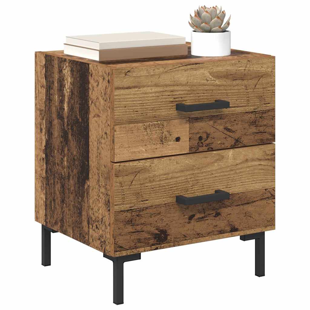 Nachttisch 2 stk. Altholz 40 x 35 x 47,5 cm Holzwerkstoff
