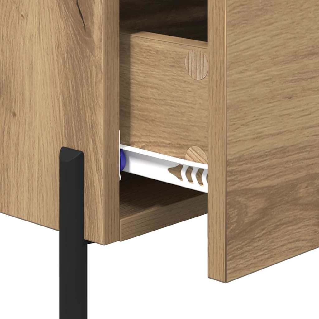Nachttisch 2 Stk. Artisan-Eiche 40 x 35 x 47,5 cm Holzwerkstoff