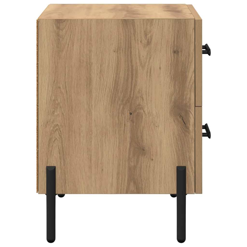 Nachttisch 2 Stk. Artisan-Eiche 40 x 35 x 47,5 cm Holzwerkstoff