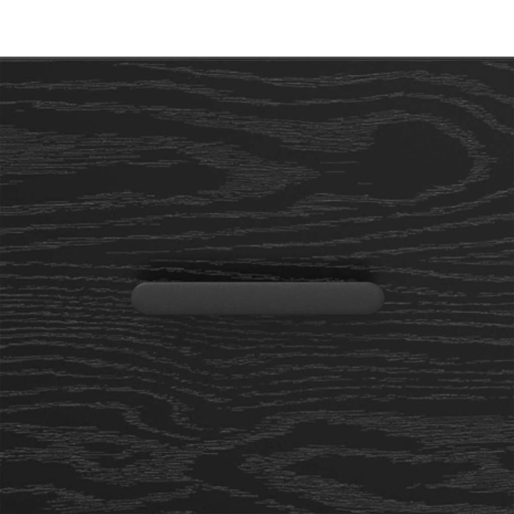Nachttisch 2 Stk. Schwarz Eichen-Optik 40 x 35 x 47,5 cm