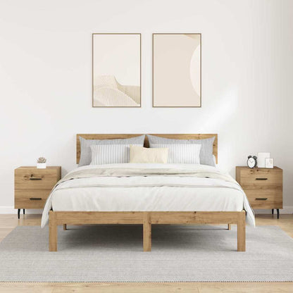 Nachttisch 2 stk. Artisan-Eiche 40 x 35 x 47,5 cm Holzwerkstoff
