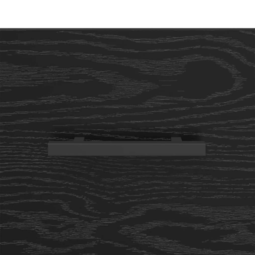Nachttisch 2 stk. Schwarz Eichen-Optik 40 x 35 x 47,5 cm