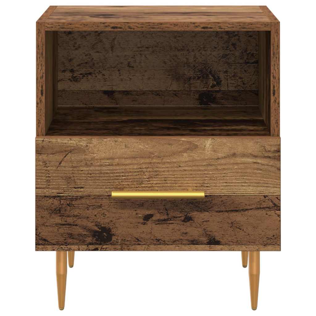 Nachttisch mit Schubladen Braun 40 x 35 x 47,5 cm Holzwerkstoff