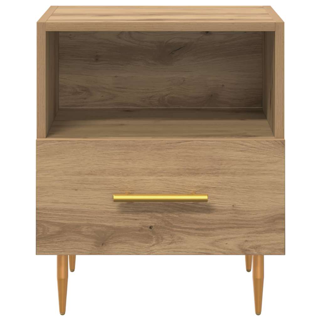 Nachttisch mit Schubladen Braun 40 x 35 x 47,5 cm Holzwerkstoff