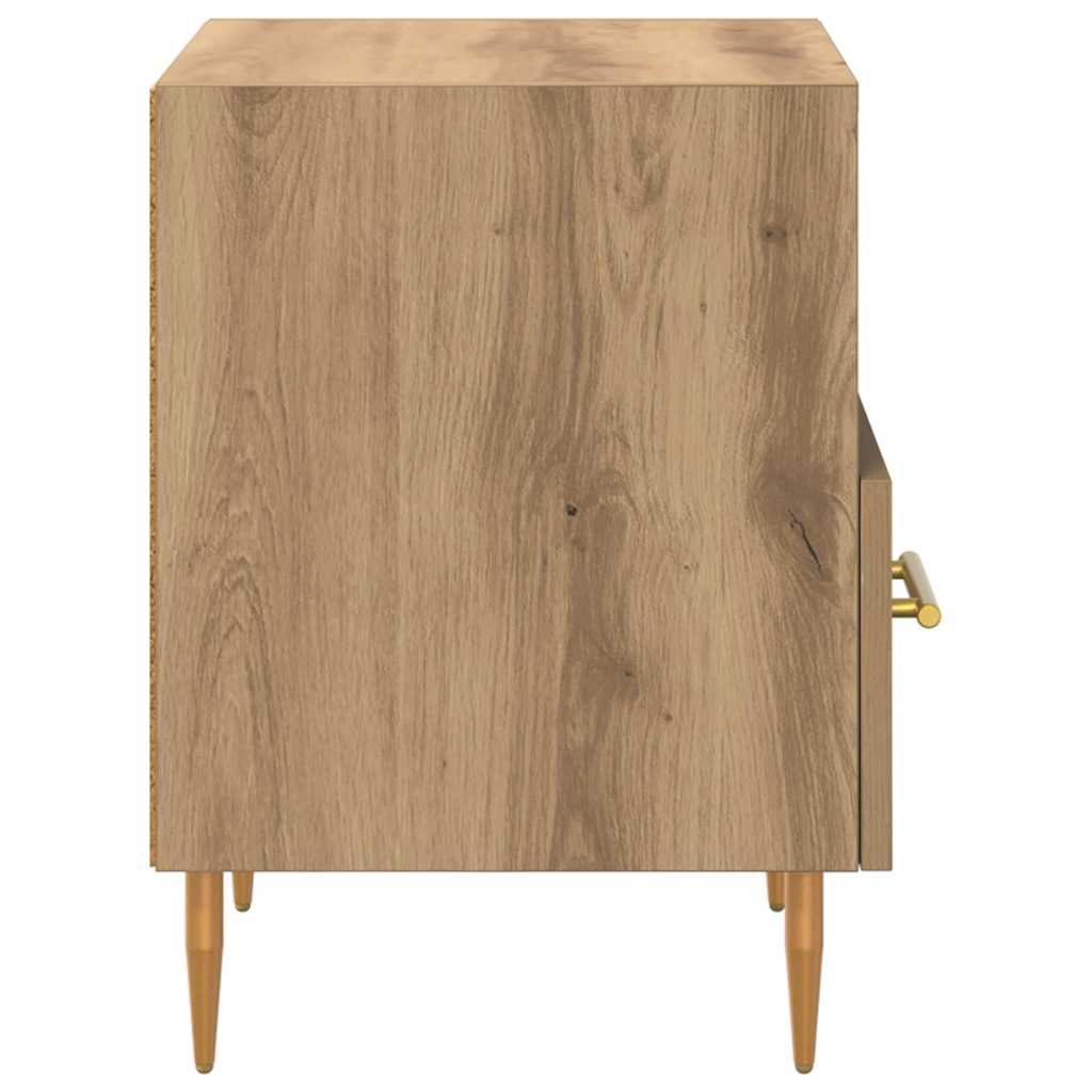 Nachttisch mit Schubladen Braun 40 x 35 x 47,5 cm Holzwerkstoff