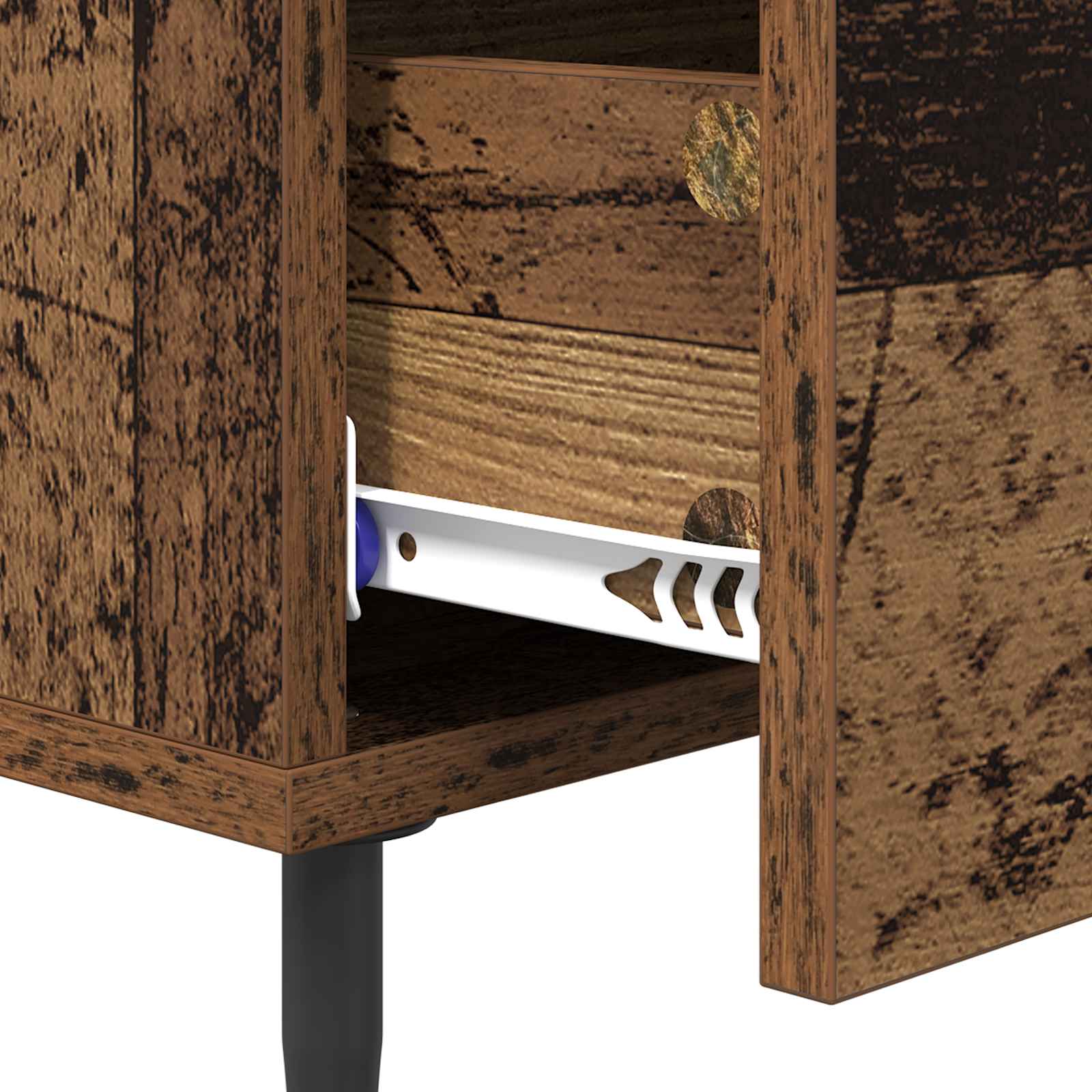 Nachttisch Altholz 40 x 40 x 66 cm Holzwerkstoff