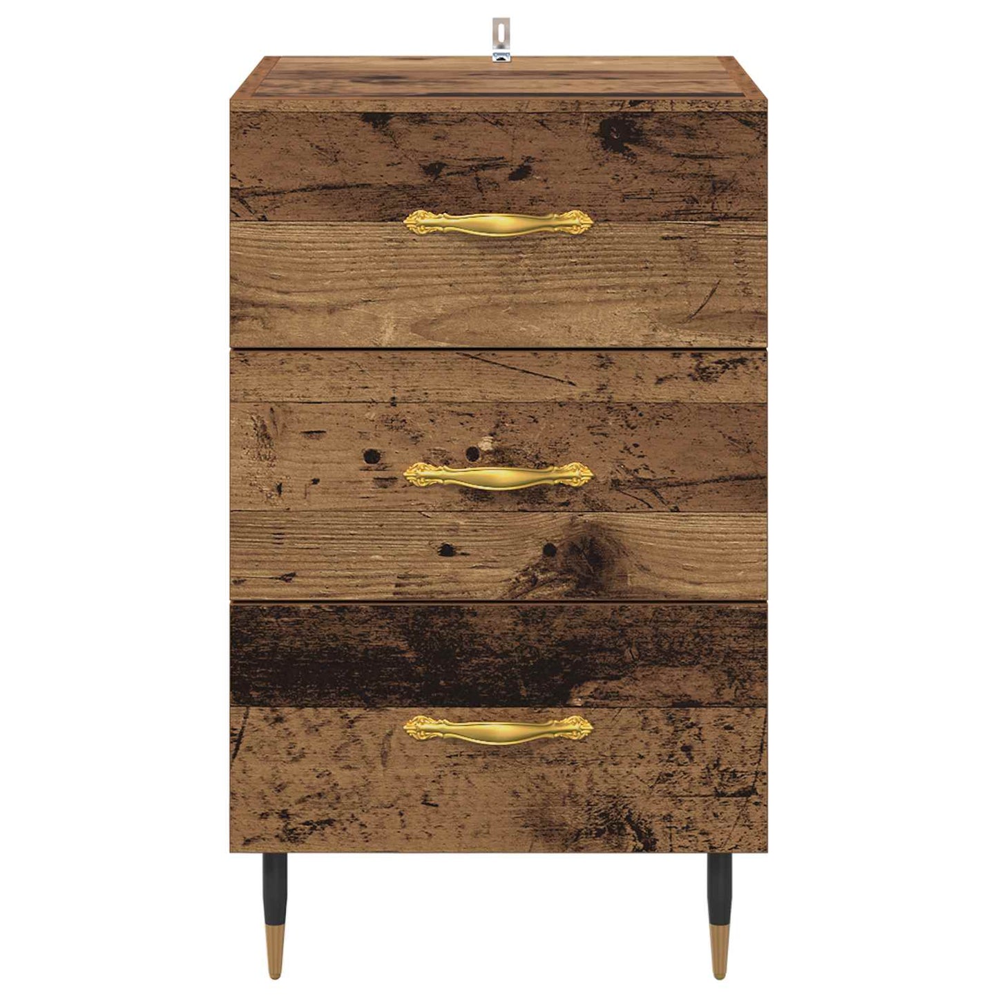 Nachttisch Altholz 40 x 40 x 66 cm Holzwerkstoff