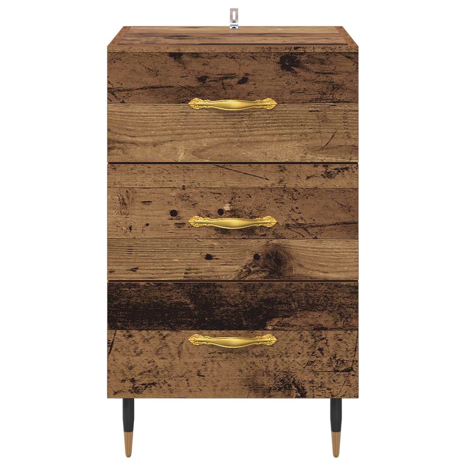 Nachttisch Altholz 40 x 40 x 66 cm Holzwerkstoff