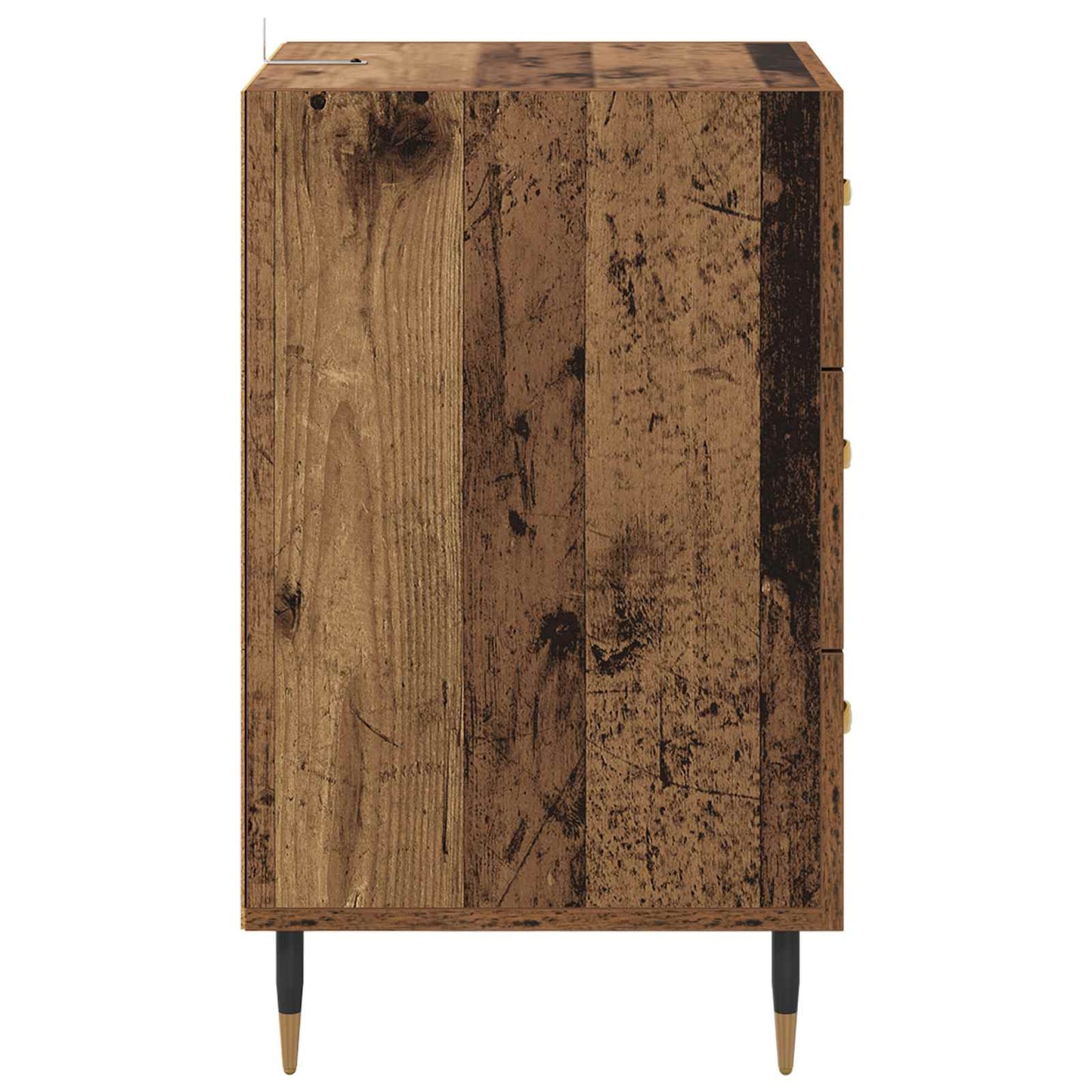 Nachttisch Altholz 40 x 40 x 66 cm Holzwerkstoff