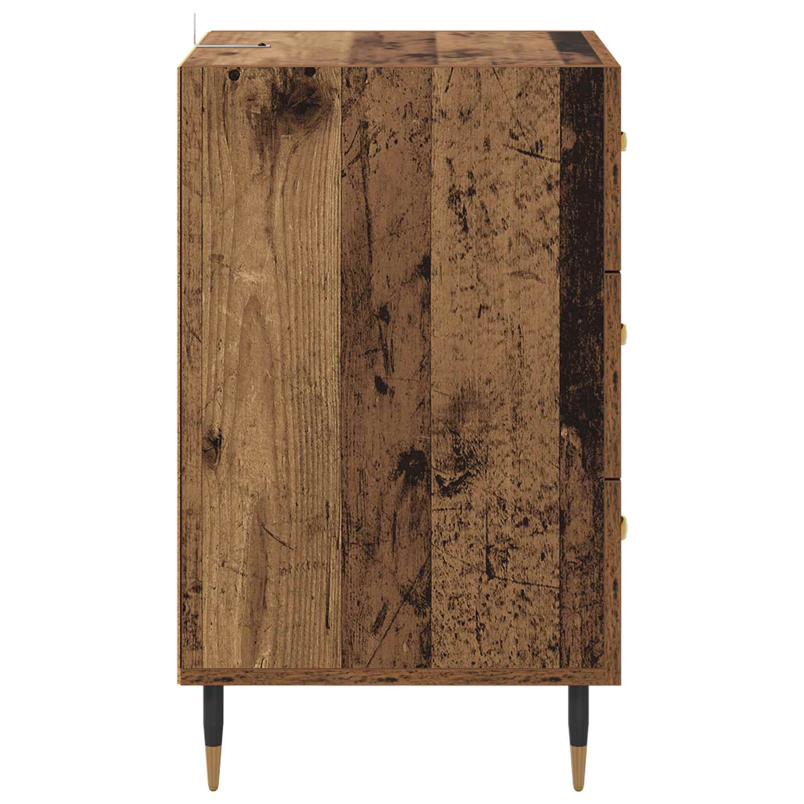 Nachttisch Altholz 40 x 40 x 66 cm Holzwerkstoff