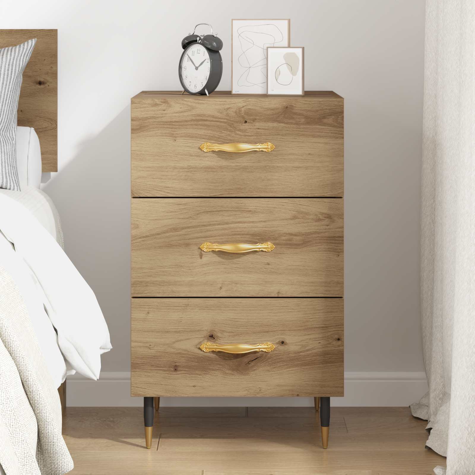 Nachttisch Artisan-Eiche 40 x 40 x 66 cm Holzwerkstoff