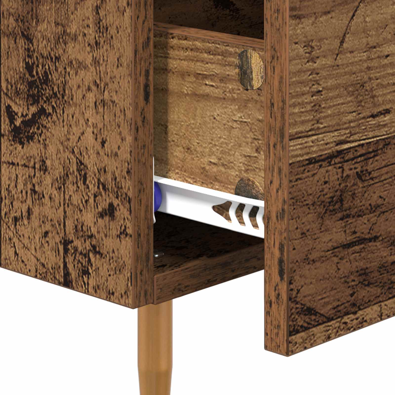 Nachttisch Altholz 40 x 40 x 66 cm Holzwerkstoff