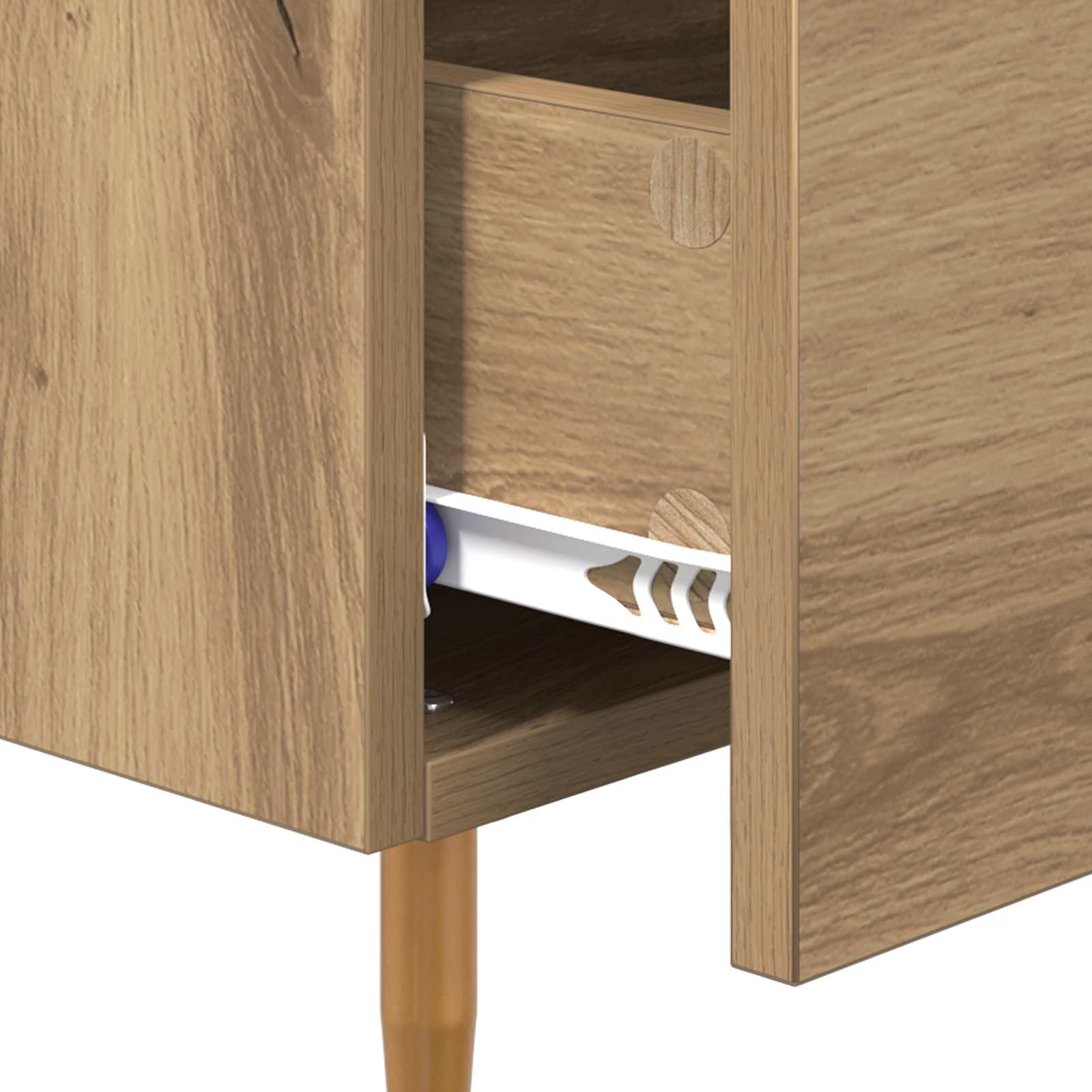 Nachttisch Artisan-Eiche 40 x 40 x 66 cm Holzwerkstoff