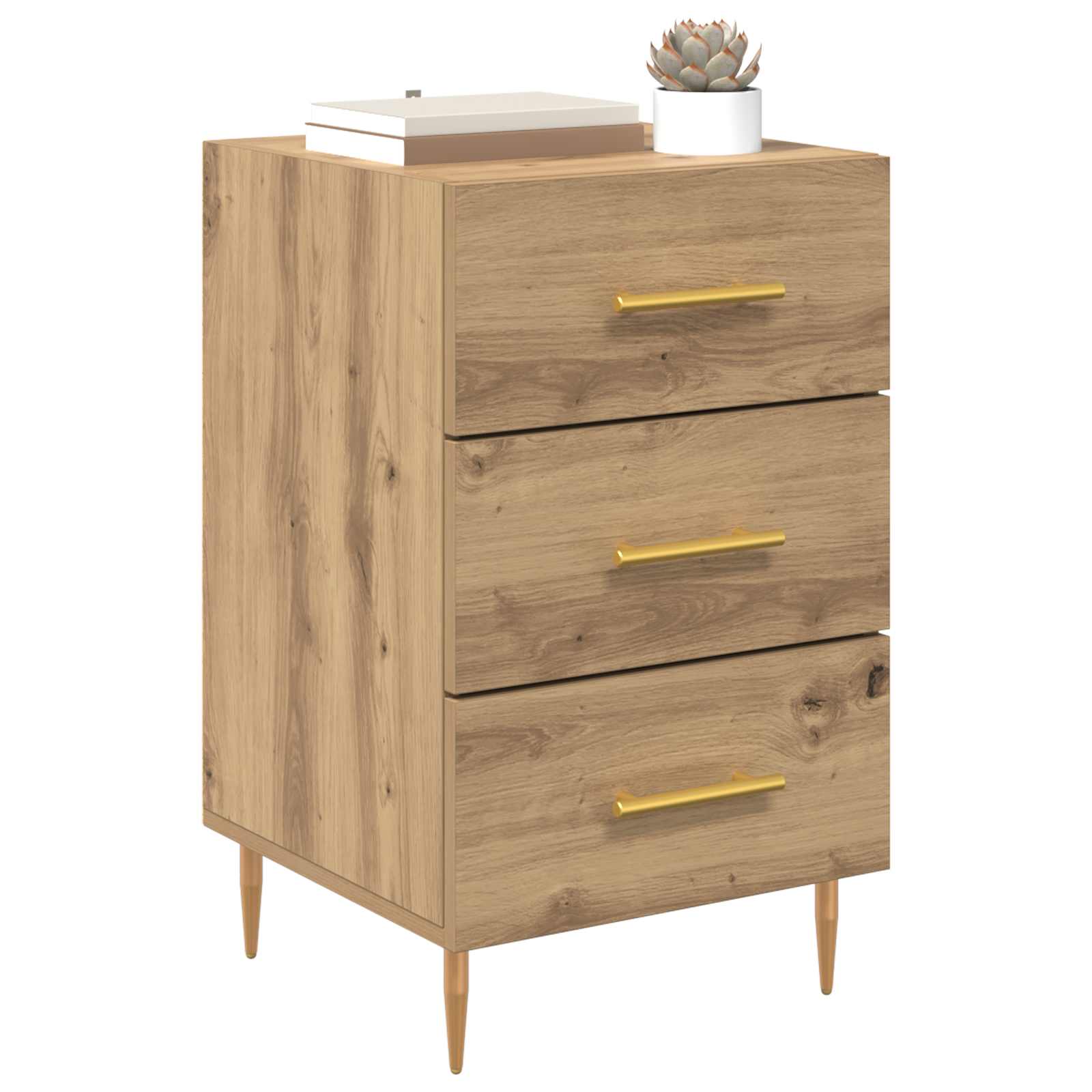 Nachttisch Artisan-Eiche 40 x 40 x 66 cm Holzwerkstoff