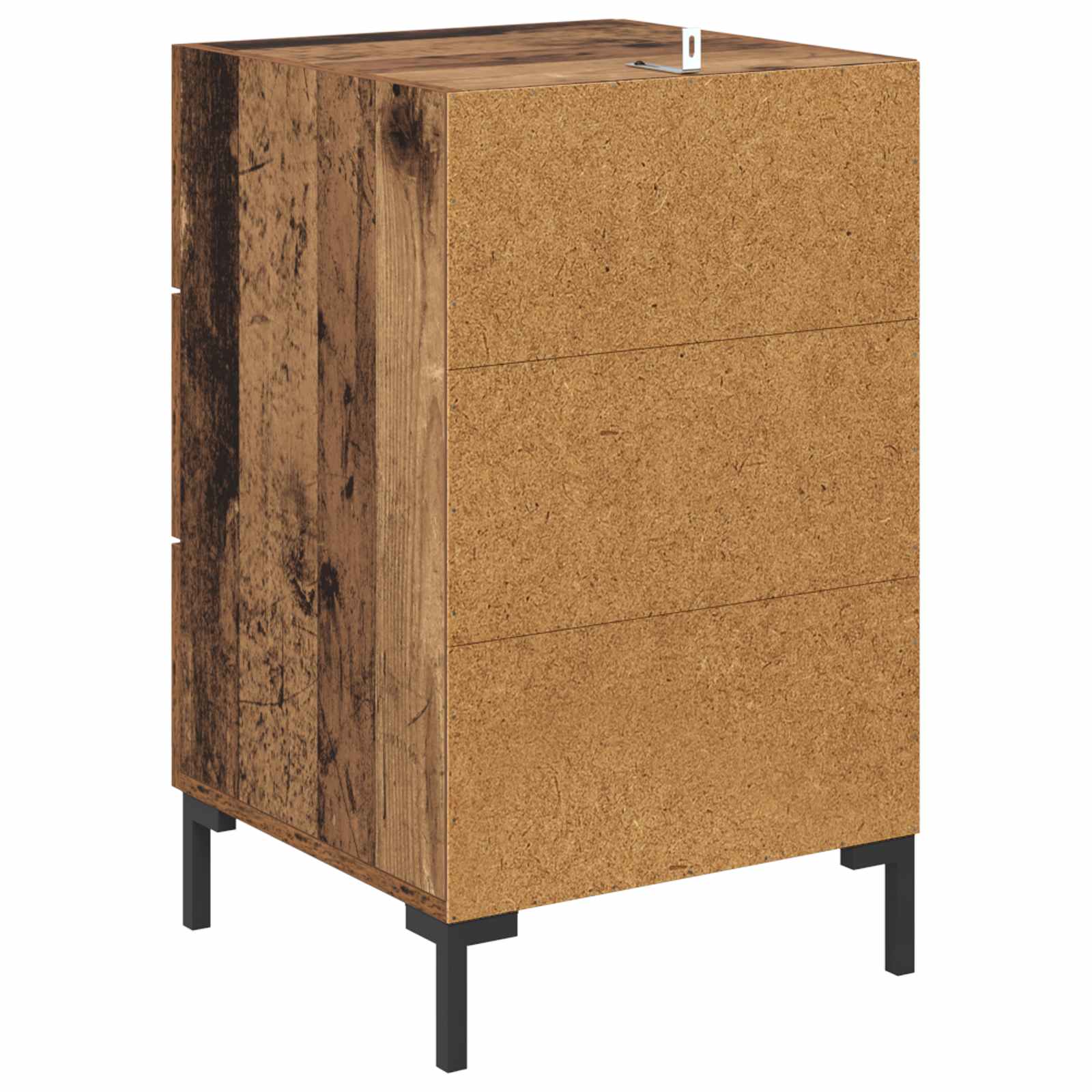 Nachttisch Altholz 40 x 40 x 66 cm Holzwerkstoff