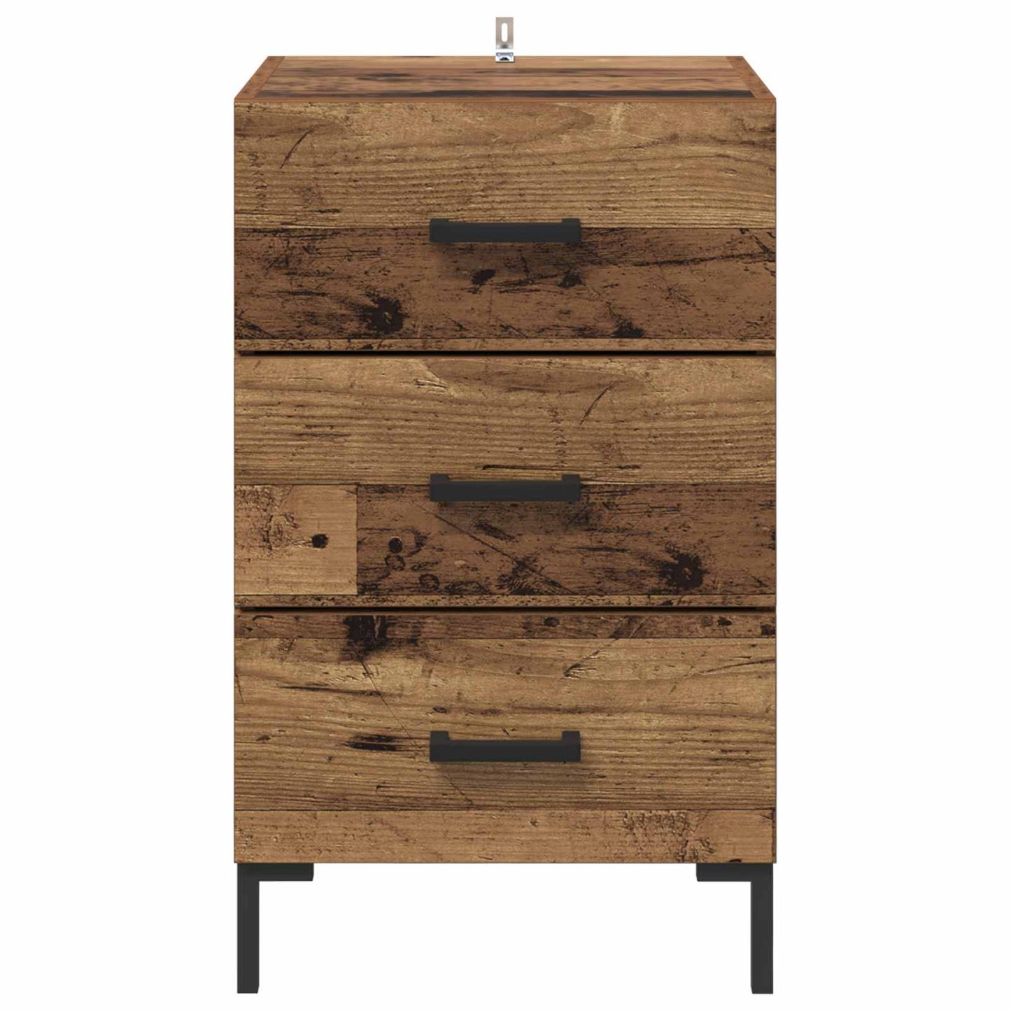 Nachttisch Altholz 40 x 40 x 66 cm Holzwerkstoff