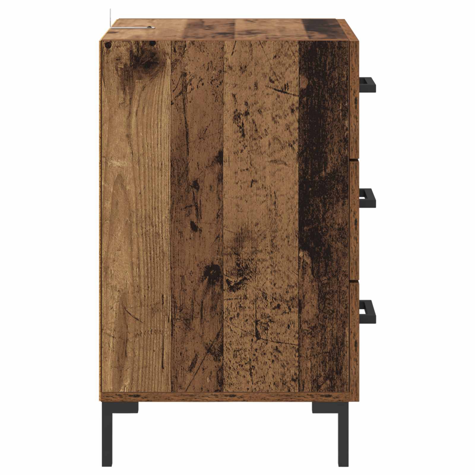 Nachttisch Altholz 40 x 40 x 66 cm Holzwerkstoff