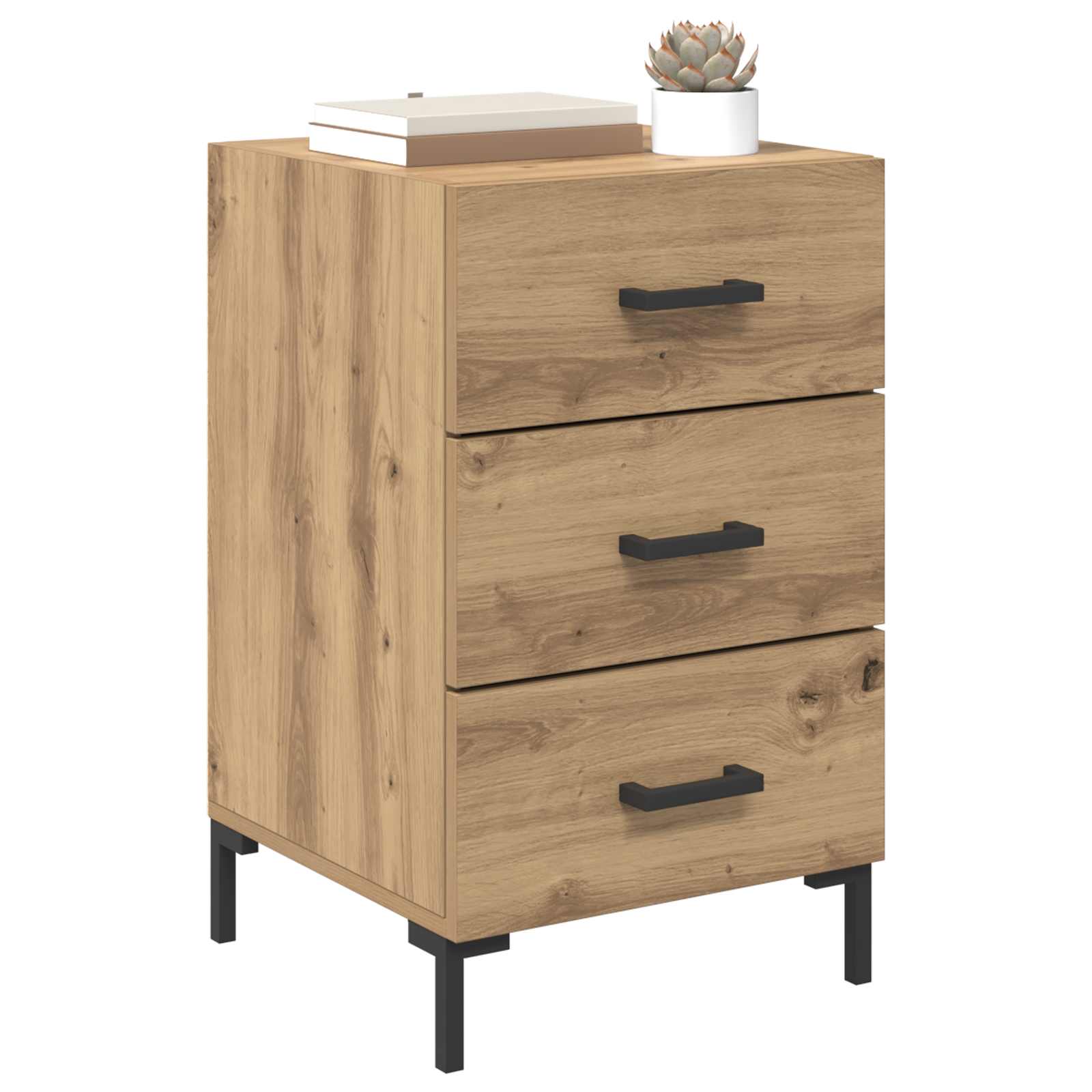 Nachttisch Artisan-Eiche 40 x 40 x 66 cm Holzwerkstoff