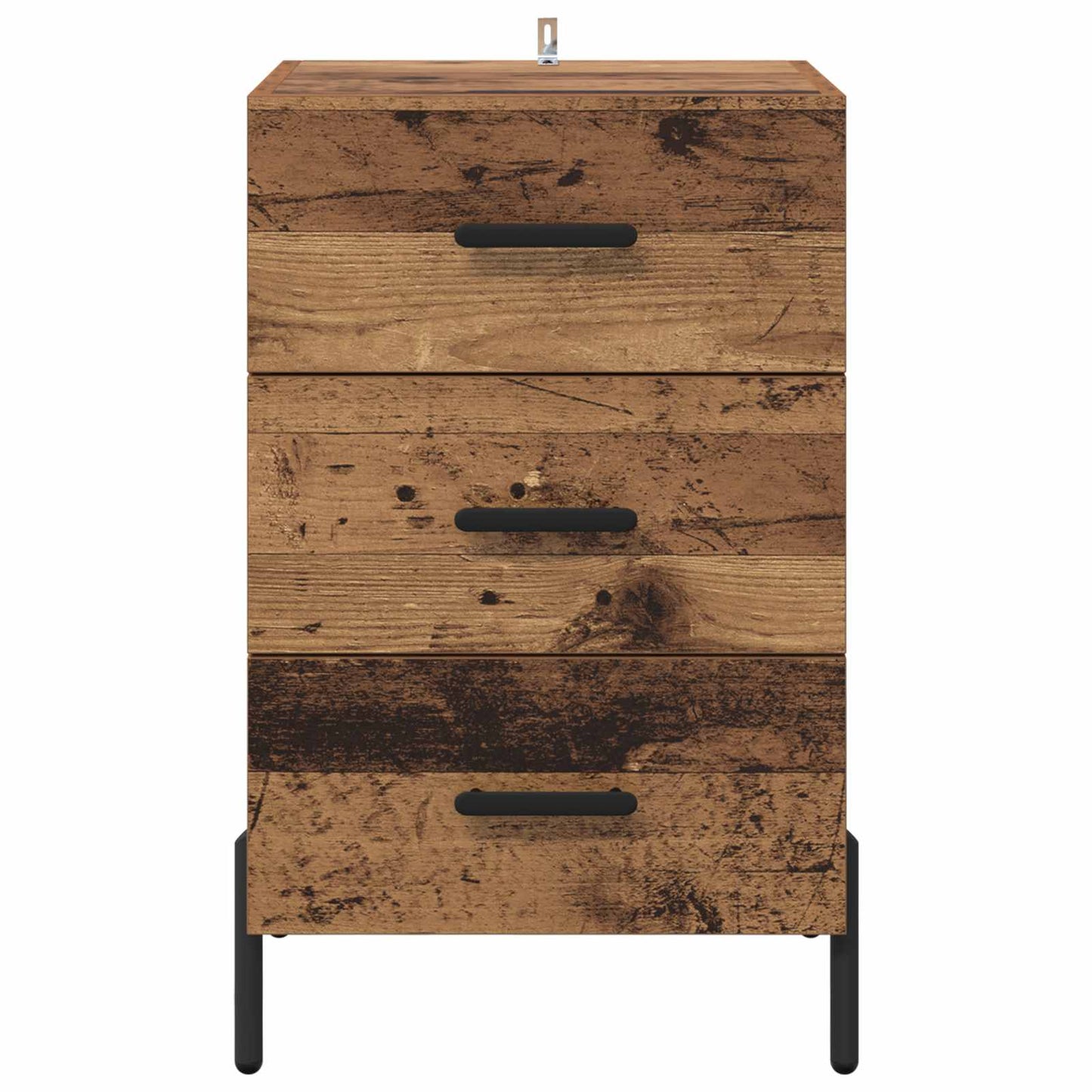 Nachttisch Altholz 40 x 40 x 66 cm Holzwerkstoff